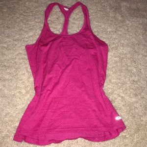 Pink racer back tank